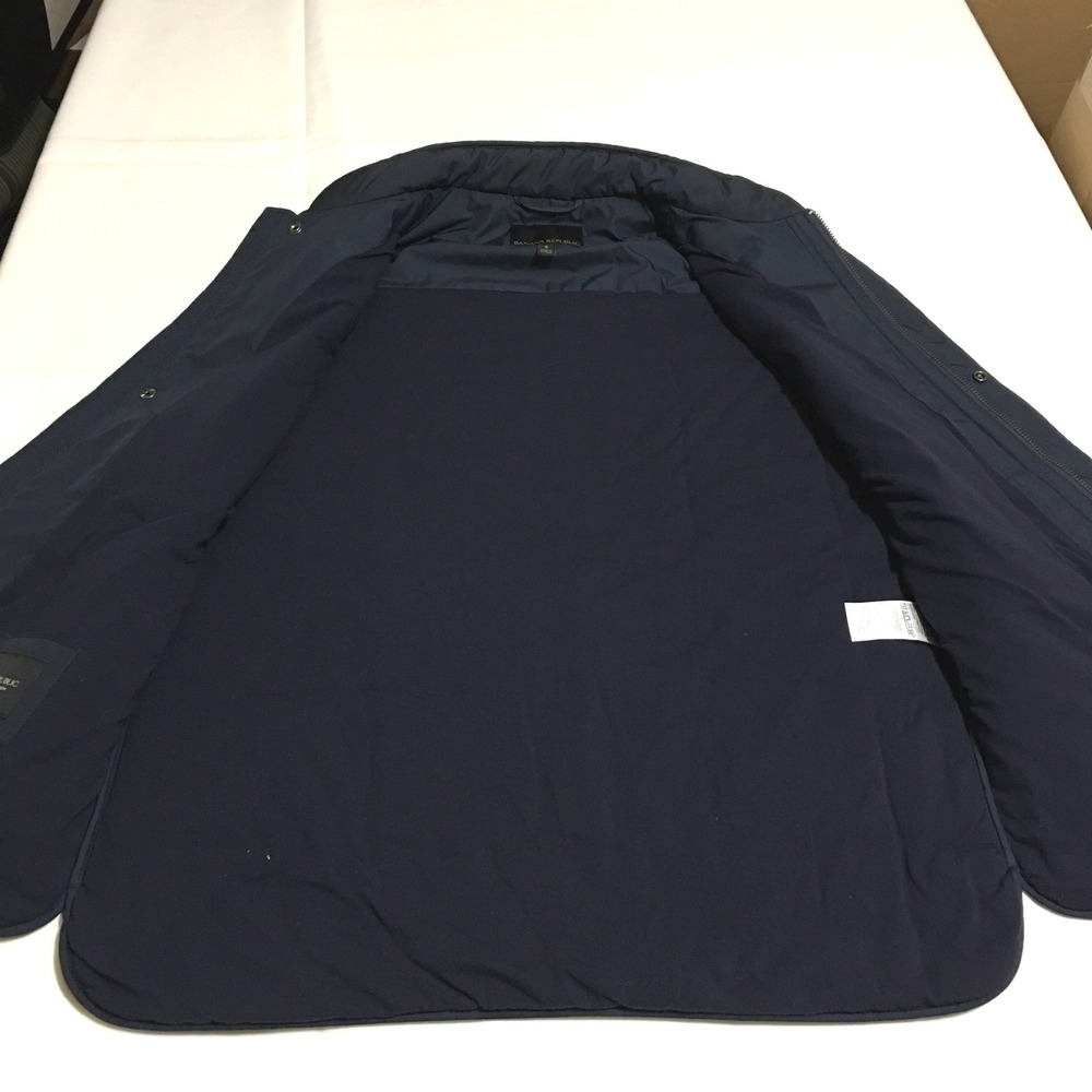 Banana Republic Puffer Vest Men Small Navy Blue Quilted Modular System - Picture 3 of 9